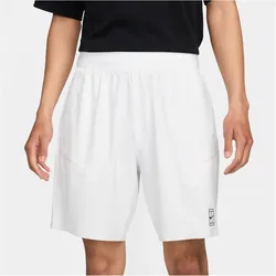 NIKE Court Advantage Dri-FIT 8" Tennisshorts Herren 100 - white/black M