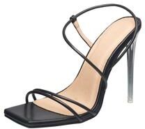 Women's Wizard Sandal by Halston in Black (Size 8 1/2 M)