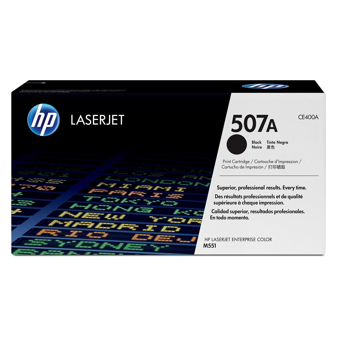 HP HPI Black Toner Cartridge 507A (CE400A)