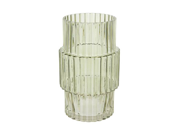 Glasvase mit Rillen h24.5cm