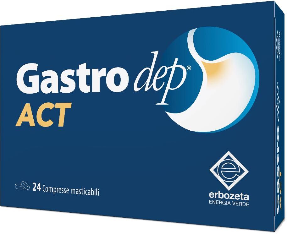 ERBOZETA SpA Gastrodep ACT, 24 Compresse Masticabili