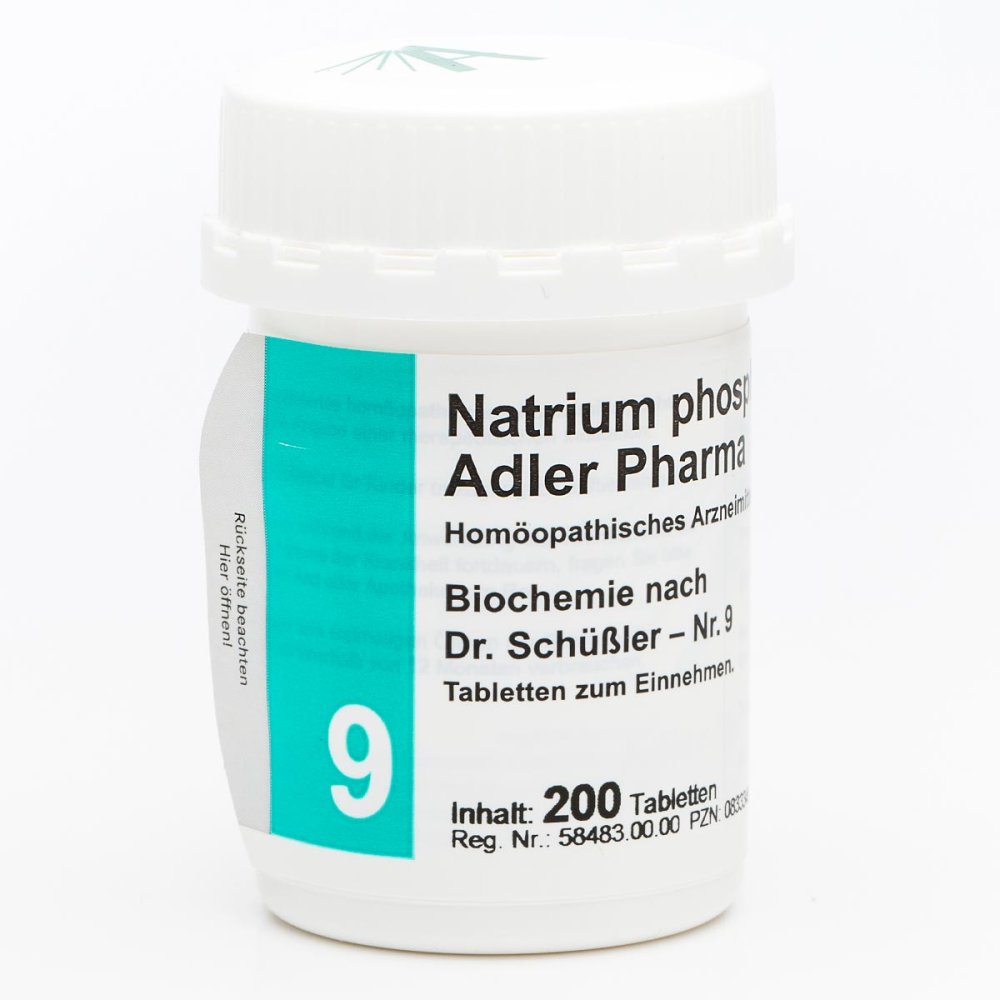 Adler Pharma Produktion und Vertrieb GmbH Biochemie Adler 9 Natrium phosphoricum D6 Adl.ph. Tabletten 00833349