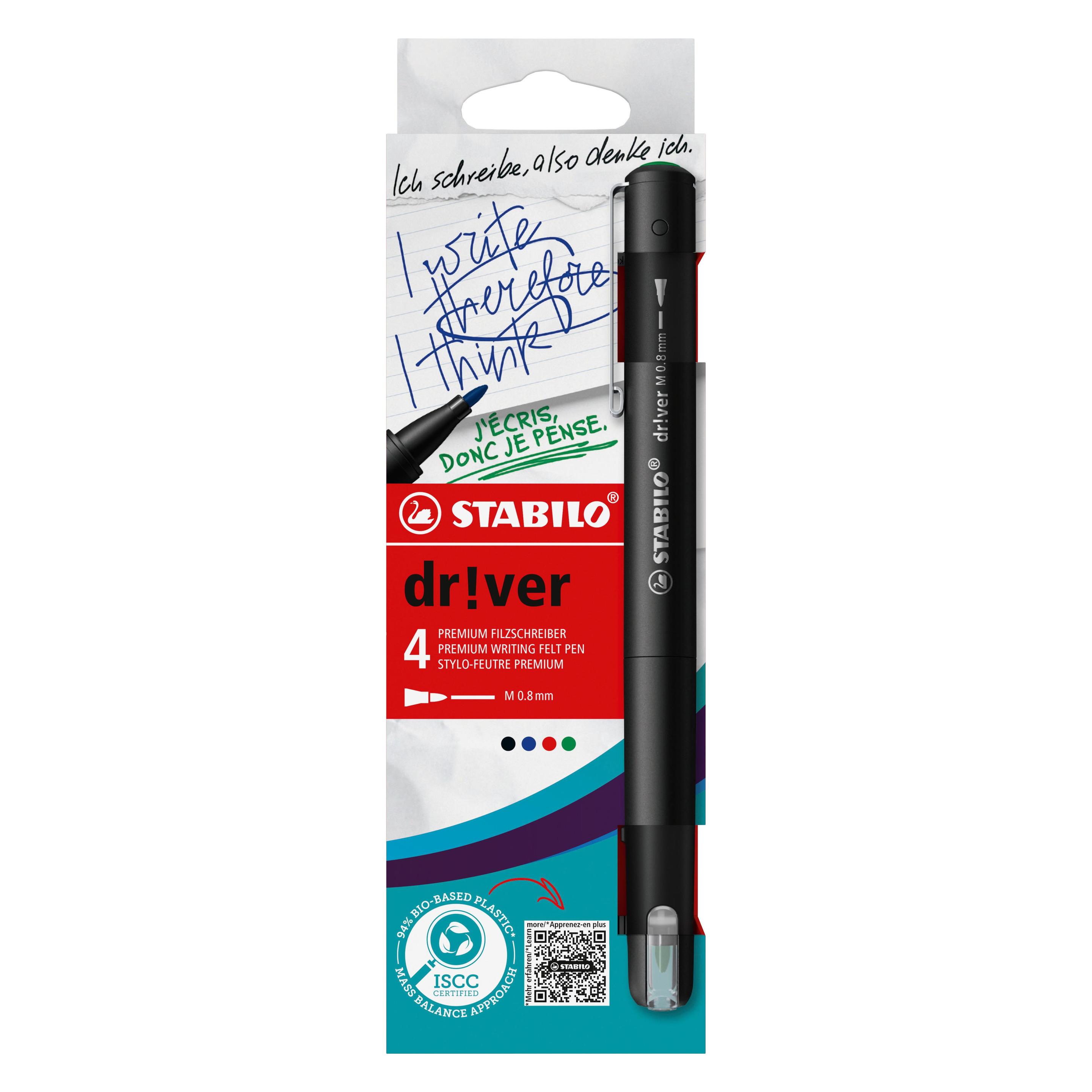 Stabilo Driver Medium 0.8mm 4er Etui (4x) (1089/4-01)