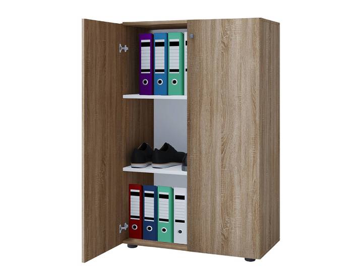 Kommode 110cm Beige/Eiche Sonoma Dekor