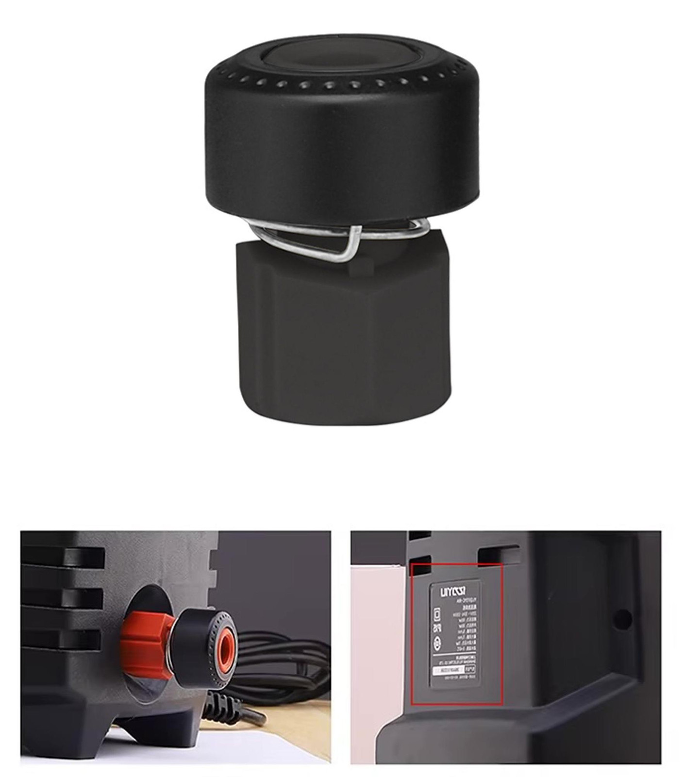 ROSFIX Adapter Vervanging M22 – Click Snelkoppeling, M22x1,5, Kunststof met Stalen Ring, Compatibel met Nilfisk 5 Hogedrukreiniger