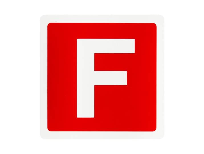 Schild Feuermelder F 15 × 15 cm