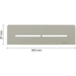 Schlüter Systems SHELF-N-S1 Wand-Ablagesystem Pure Aluminium TSSG - strukturbeschichtet steingrau Höhe: 300 mm Breite: 87 mm