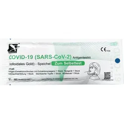  COVID-19 (SARS-CoV-2) DeepBlue Antigentestkit Lolli Test (Selbsttest) CE-Zert... 