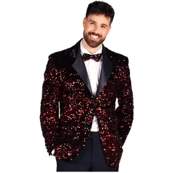Thetru Glitzer Jackett rot (M)