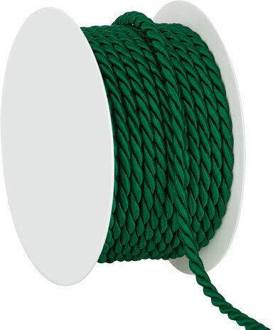 Kordel, dunkelgrün, 4 mm, 10 m