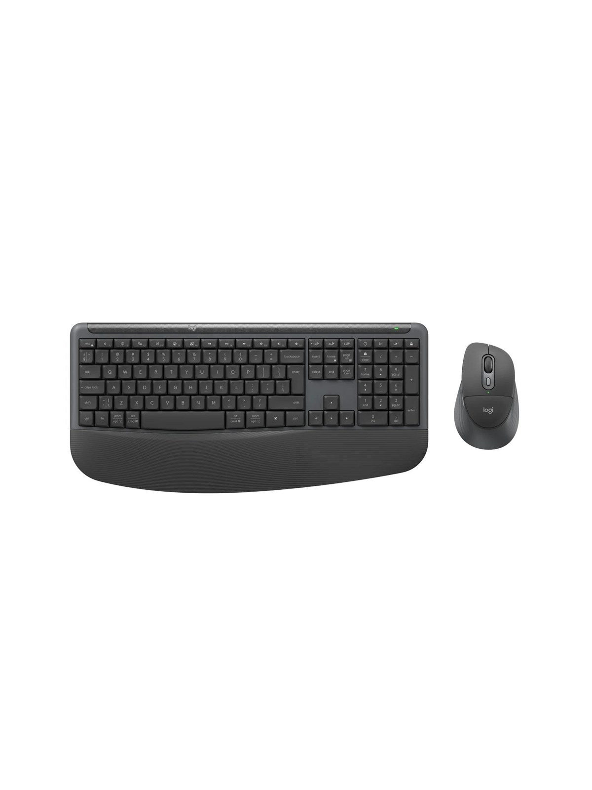 Logitech Signature Comfort Plus Combo MK880 for Business (Graphite) - Tastatur & Maus Set - Full-Size - Englisch (US) - Grau