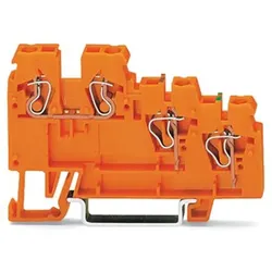 Wago 270-586 3-Leiter-Aktoreneinspeiseklemme,mit farbig bedruckten Leitereinführungen,2,5 mm2,orange 270586  - 10 Stück