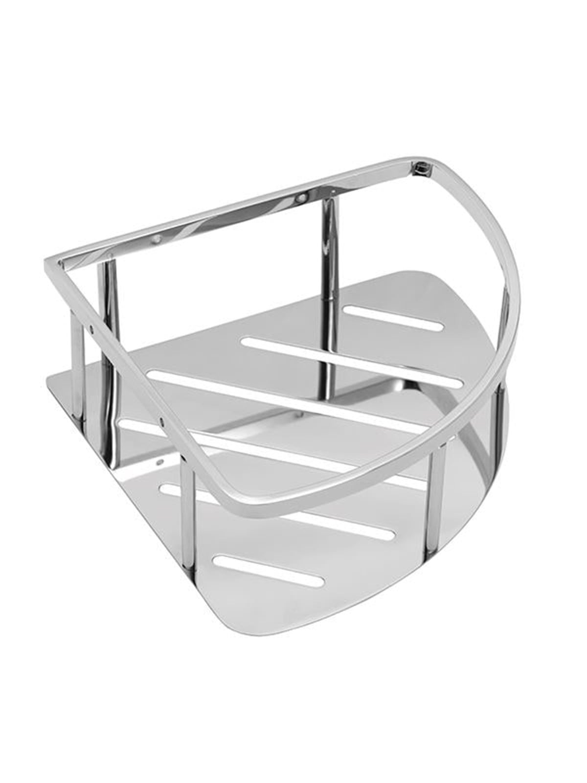 Pressalit corner shelf polished stainless steel
