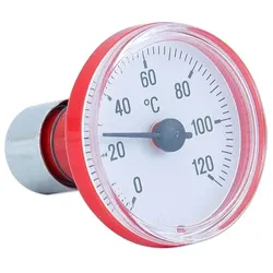 Thermometer mit Steckvorrichtung - Skala rot