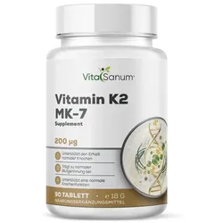 VitaSanum® - K2 200 Natto MK-7 200 μg – 1 Tablette Tagesportion