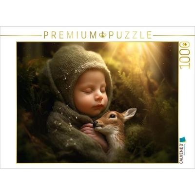 CALVENDO Puzzle Schlummernde Zärtlichkeit | 1000 Teile Lege-Größe 64x48cm Foto-Puzzle für glückliche Stunden