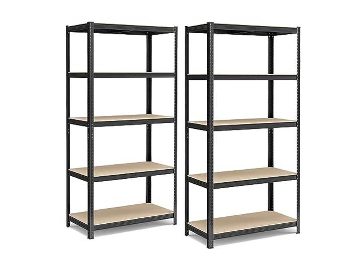 SONGMICS 2er Set Schwerlastregale, 50 x 100 x 200 cm, bis 600 kg