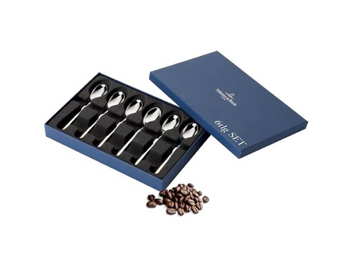 Villeroy und Boch NewWave Espressolöffel-Set, 6-teilig, Edelstahl