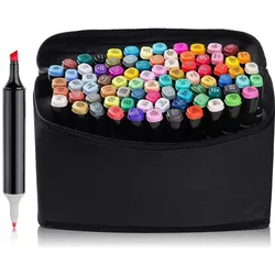 Alex Bog, Malstifte, Filzstifte Luxury Bunt 80 Stücke Zweifachem Ende (80x)