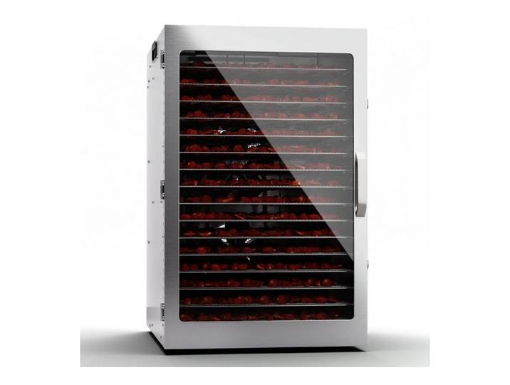 Klarstein Dörrautomat Captain Jerky 2000 W, Dörrautomat groß Pilze Obst Trockner Dörrgerät Dehydrator Edelstahl