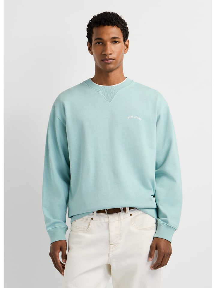Pepe Jeans Sweatshirt "John" in Hellblau - S