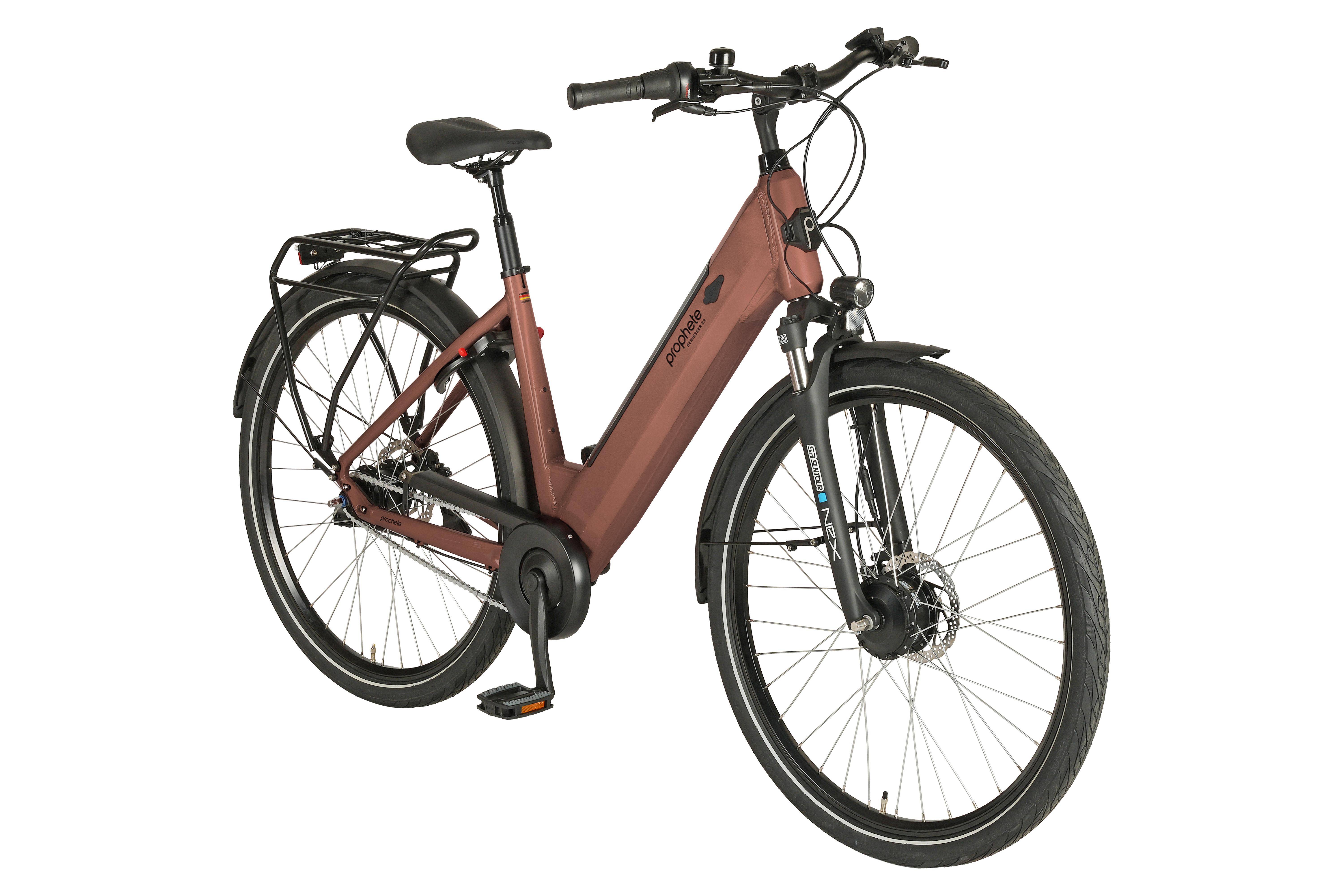 PROPHETE GENIESSER 2.9 Damen City E-Bike 28" Limited | e-novation Vorderradmotor 40 Nm, 400 Wh Akku bis 100 km, Shimano 7-Gang Nabenschaltung