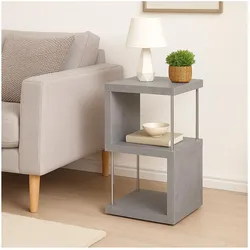 HTI-Living, Regal, Standregal 2 Fächer Thekla Beton (30 x 30 x 65 cm)