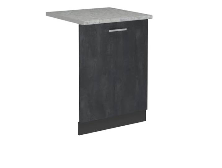 Vicco Geschirrspülblende R-Line, Schwarz Beton, 60 cm
