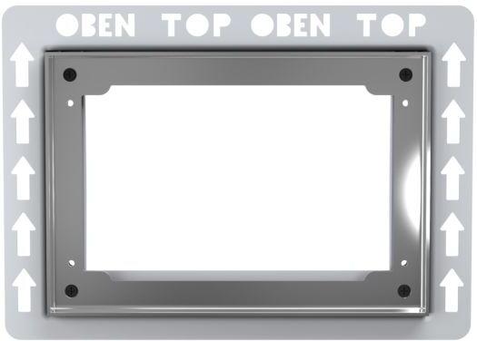 Mepa Einbaurahmen Typ II 421904 chrom