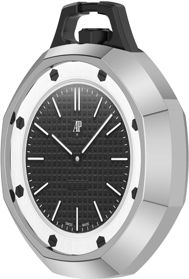 INF Coque de protection TPU pour montre de poche octogonale, compatible avec Swatch et compatible avec AP Royal Pop - Argent