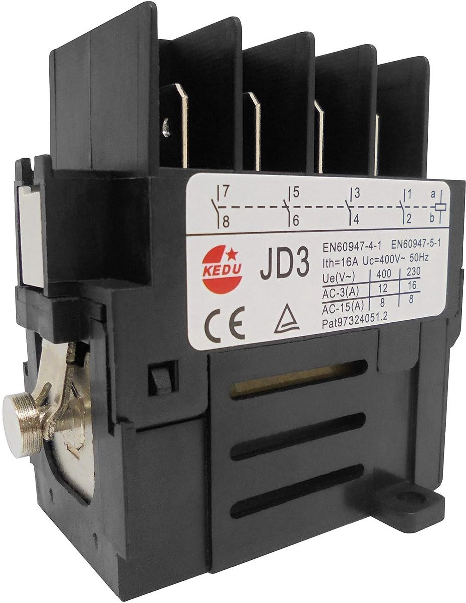 Motorschakelaar Relais 400V 50Hz met 4 Maakcontacten 10 Pin Elektrisch