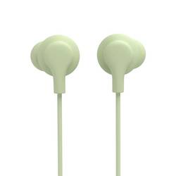 hama 00221796 Kopfhörer Curly, In-Ear, Mikrofon, Kabelknickschutz, USB-C, Grün