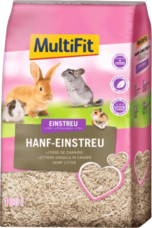 Multifit Lettiera Fibra Canapa KIT RISPARMIO 2X100L