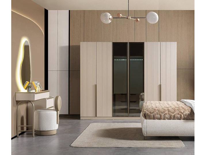 Xlmoebel Kinderkleiderschrank Weißer Kinderzimmerschrank mit Türen und Schubladen für Ordnung (4 Türen, 3 Schubladen) Made in Europa