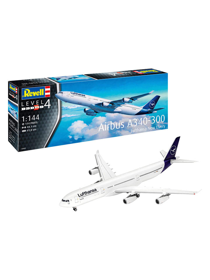 Revell Modellbausatz "Airbus A340-300 Lufthansa" New Livery" - ab 12 Jahren - onesize