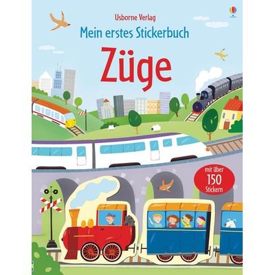 Mein erstes Stickerbuch: Züge, Taschenbuch von Sam Taplin, Usborne, 978-1-78941-175-1