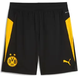 Puma, Herren, Sporthose, BVB Training Shorts w/ pockets (L), Schwarz, Gelb