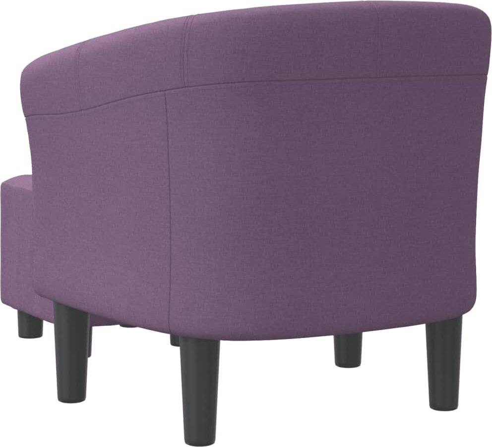 vidaXL Chaise cabriolet avec repose-pied violet tissu