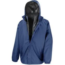 Result Clothing, Herren, Velojacke, 3-in-1 Jacket With Quilted Bodywarmer (XS), Blau