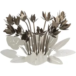 Arti & Mestieri Ciclamino - Dekoaufsatz Ø38 cm, Eisen elfenbein/bronze - Made in Italy