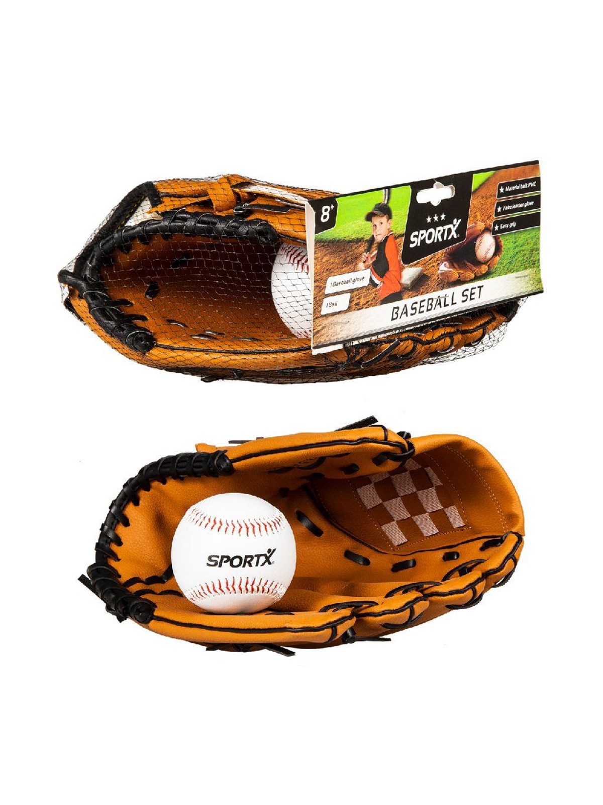 SportX Baseball Glove with Ball