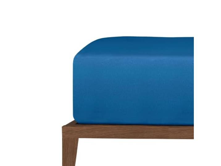 Uncover by Schiesser Spannbettlaken New Jersey - Edeljersey - 150 x 200 cm - Royalblau