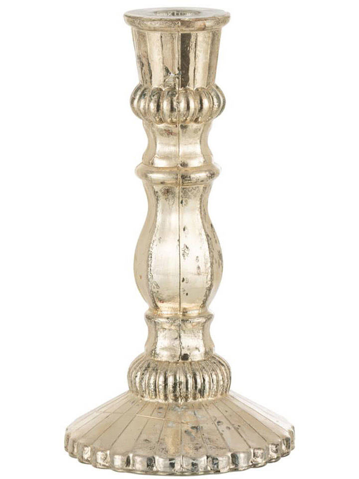 J Line Kerzenständer in Silber - (H)23 x Ø 12 cm - onesize