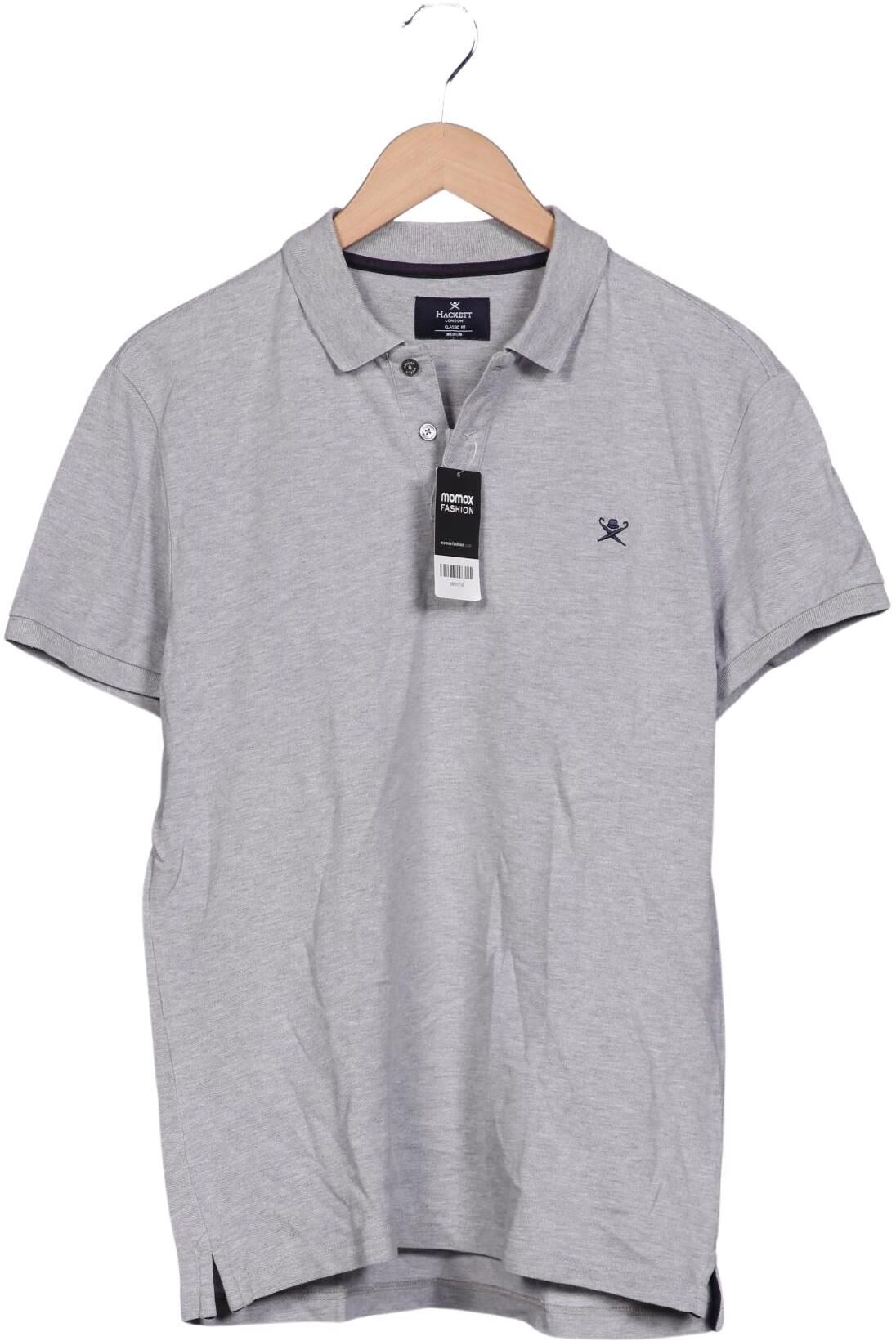 Hackett London Herren Poloshirt, Grau, Gr. M, Baumwolle - Second Hand