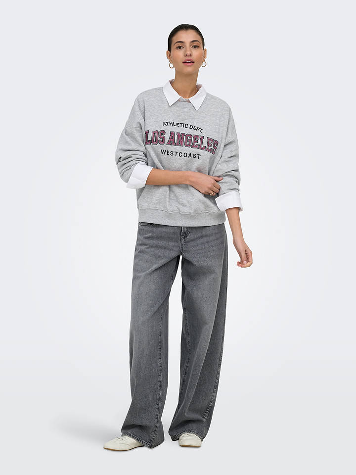 JDY Sweatshirt "Mesa" in Grau - S