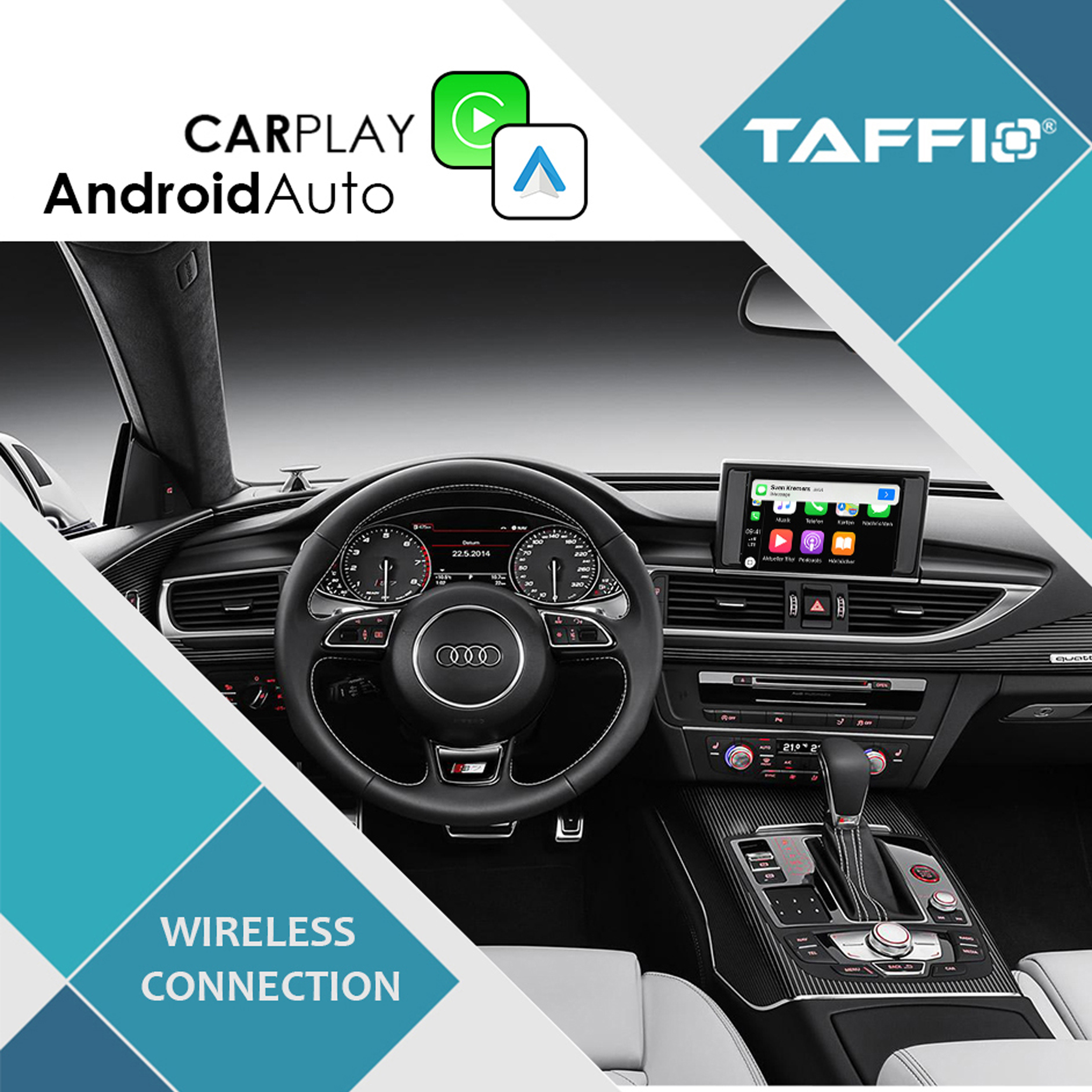 Für Audi A6 S6 A7 S7 MIB MHI2 Wireless Carplay AndroidAuto USB Interface Media