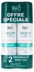 Roc Keops Déodorant Spray Sec Lot de 2 X 150 ml - Lot 2 x 150 ml