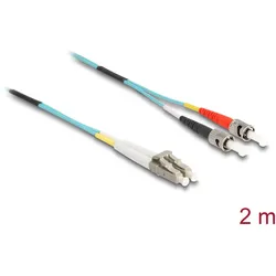 Delock Kabel Lichtwellenleiter LC zu ST Multimode OM3 2 m