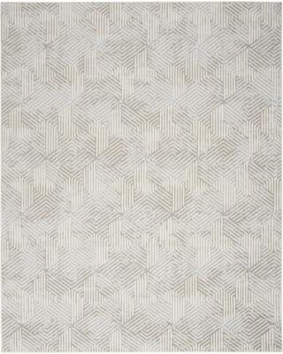Nourison Grafix Indoor Grey Geometric Area Rug