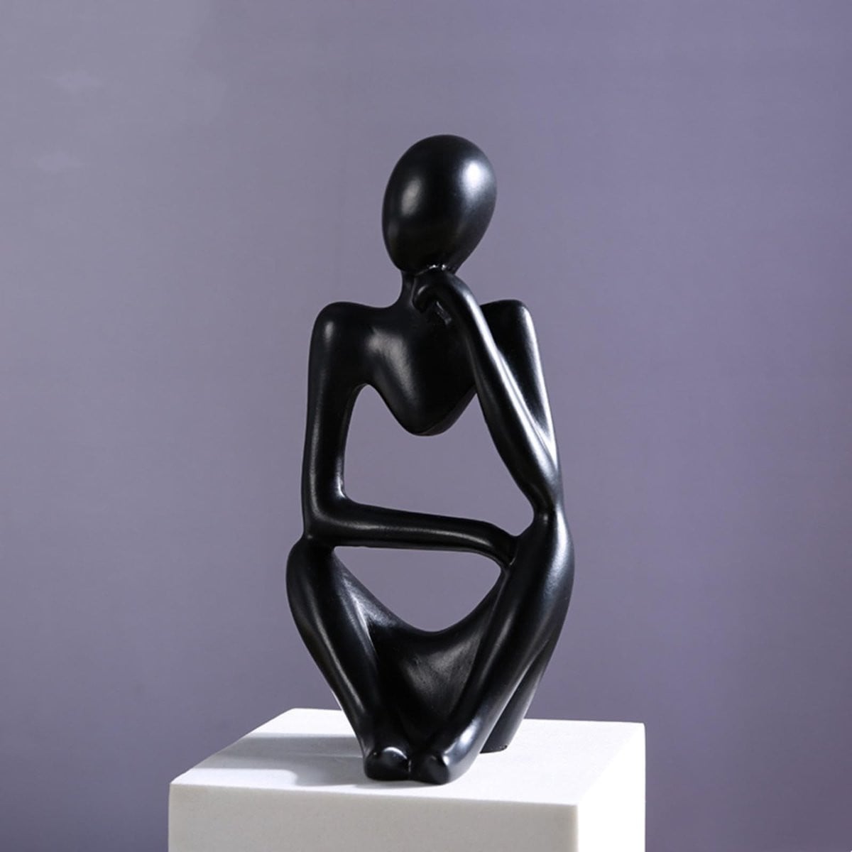 Solidchoice - Abstracte Resin Sculptuur van Denker voor op tafel